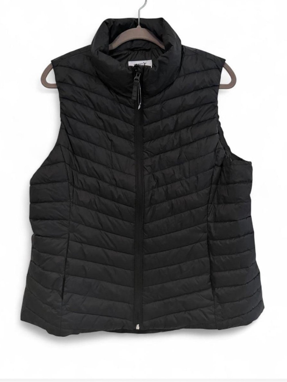 OLD NAVY BLACK WATER RESISTANT PUFFER VEST FULL ZIP FRONT SIZE XL